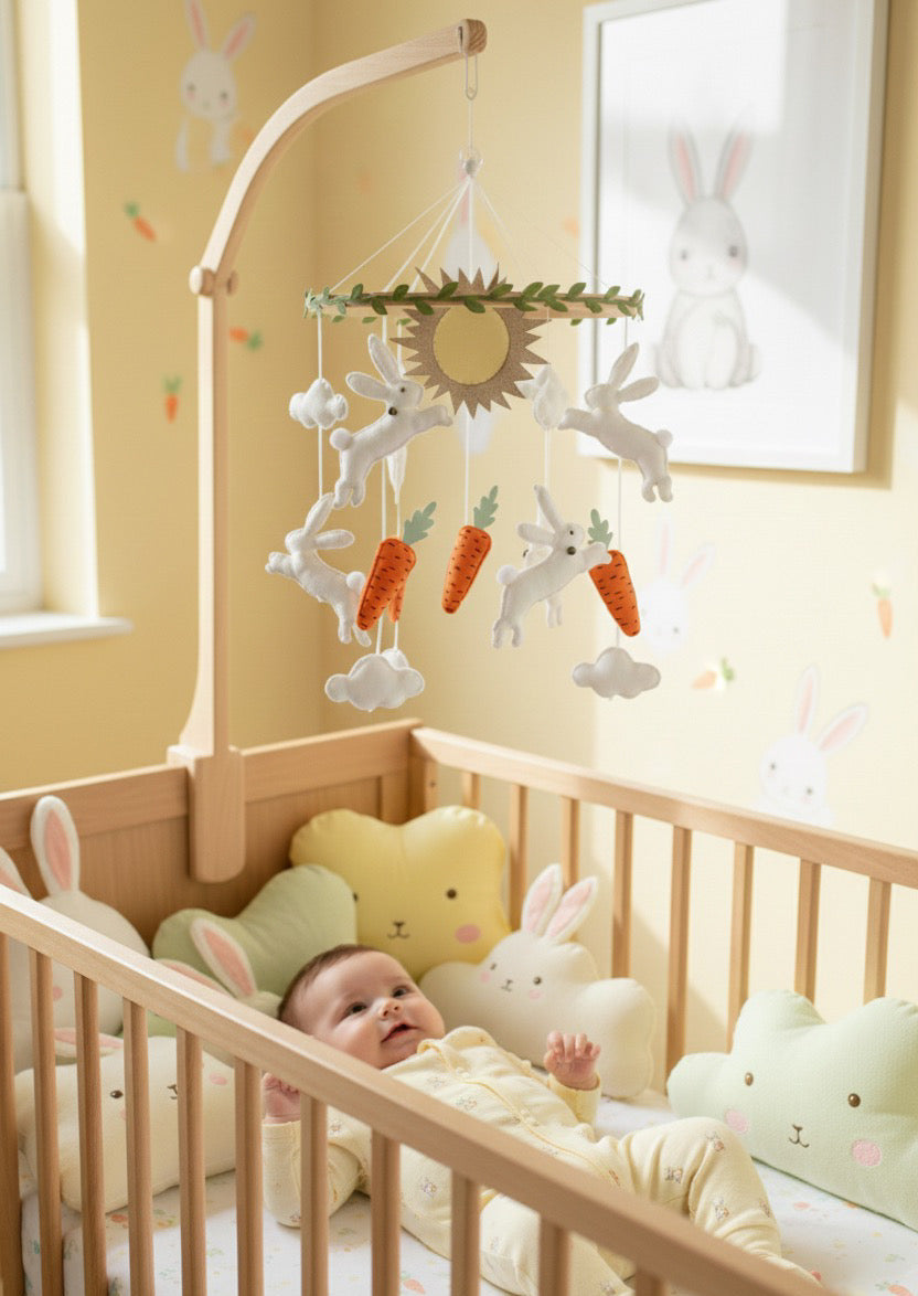 Móvil "Conejitos en el huerto"